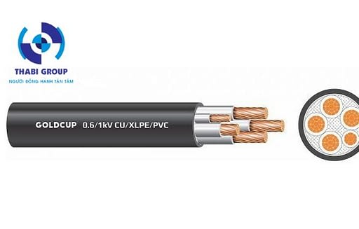 Cáp điện 5 lõi trung tính nhỏ hơn không có giáp bảo vệ 0.6/1kV - Cu/XLPE/PVC